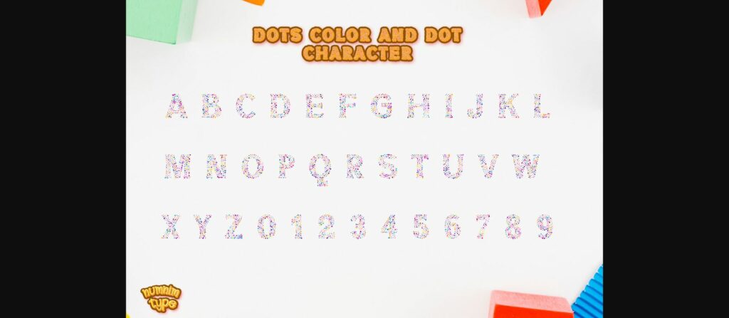 Dots Font Poster 5