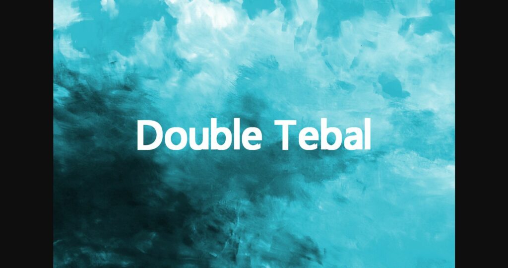 Double Tebal Font Poster 3