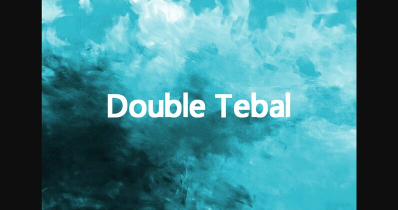 Double Tebal Font Poster 1