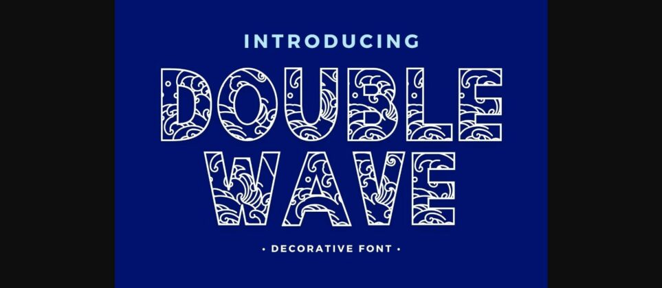 Double Wave Font Poster 1