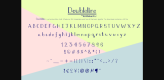 Doubleline Font Poster 1