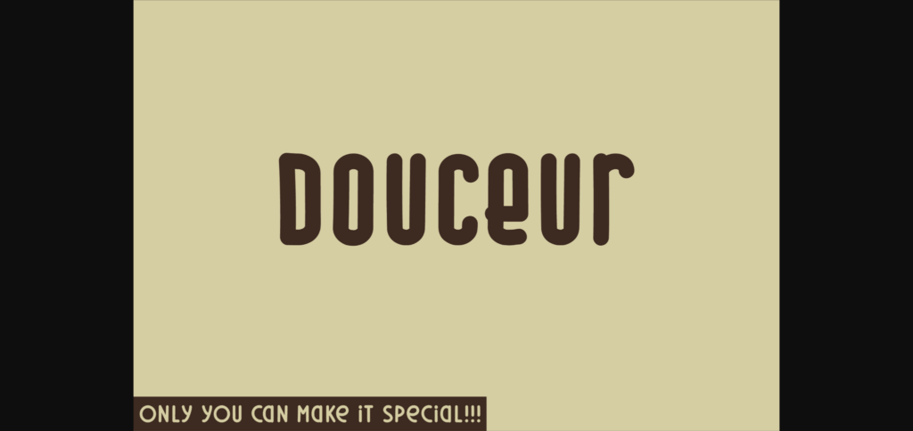 Douceur Font Poster 3