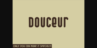 Douceur Font Poster 1