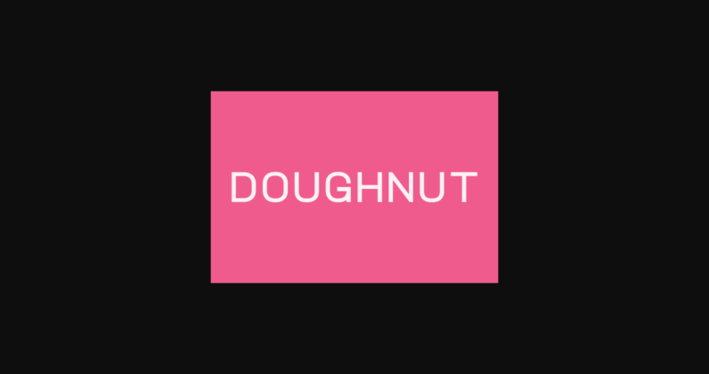 Doughnut Font Poster 3