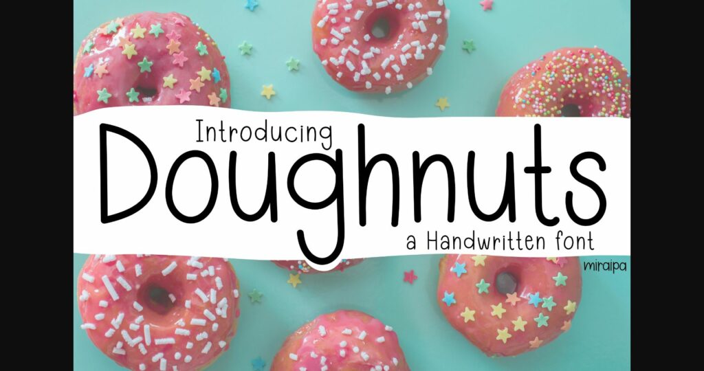 Doughnuts Font Poster 3