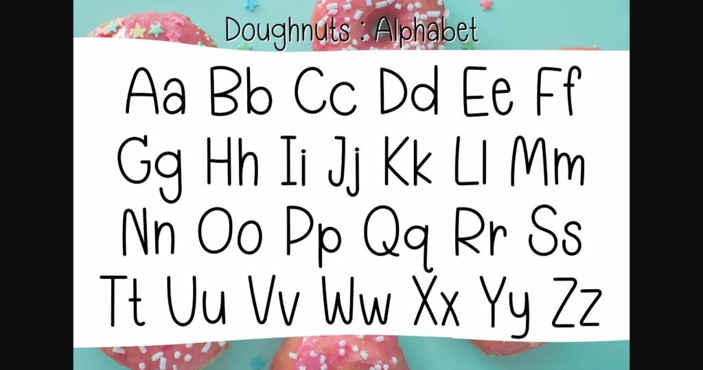 Doughnuts Font Poster 5