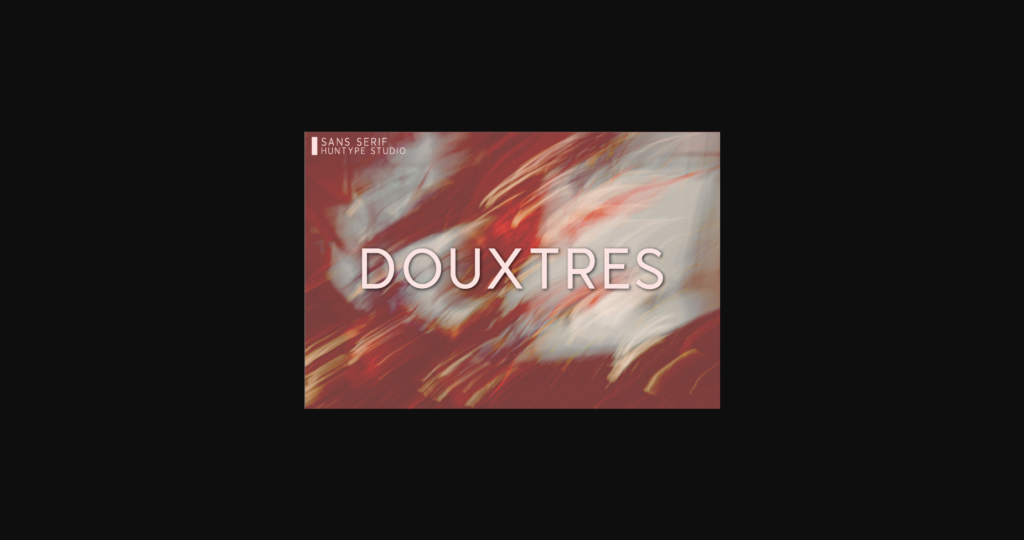 Douxtres Font Poster 3