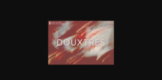 Douxtres Font Poster 1