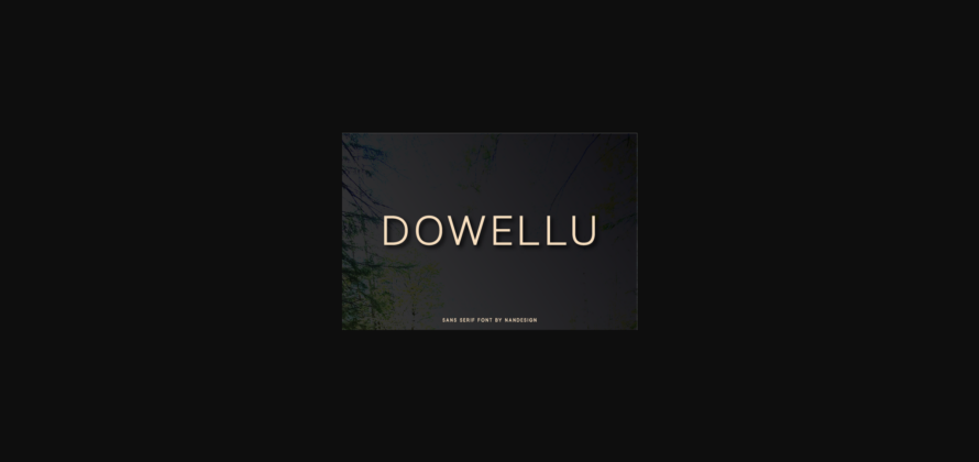 Dowellu Font Poster 3