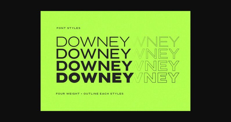 Downey Font Poster 5