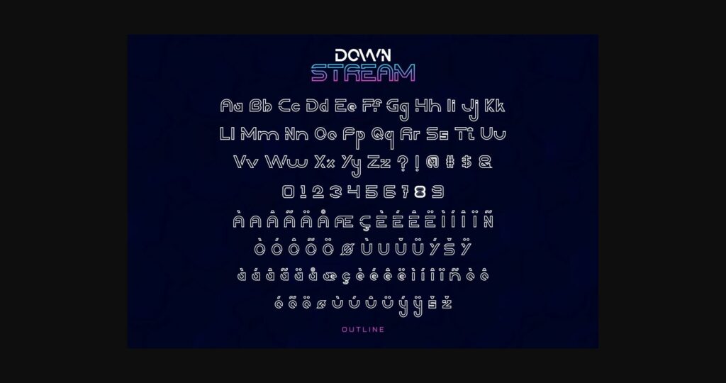 Downstream Font Poster 10