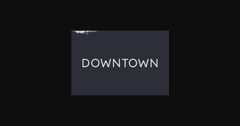 Downtown Font Poster 3