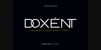 Doxent Font Poster 1