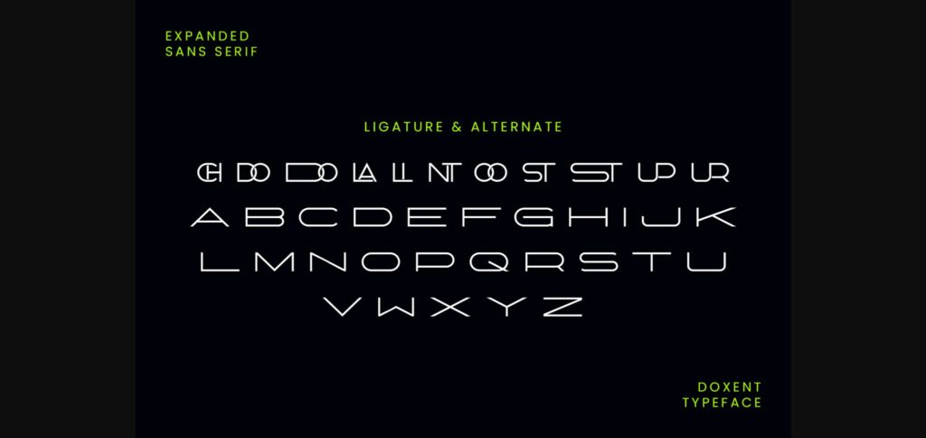 Doxent Font Poster 10