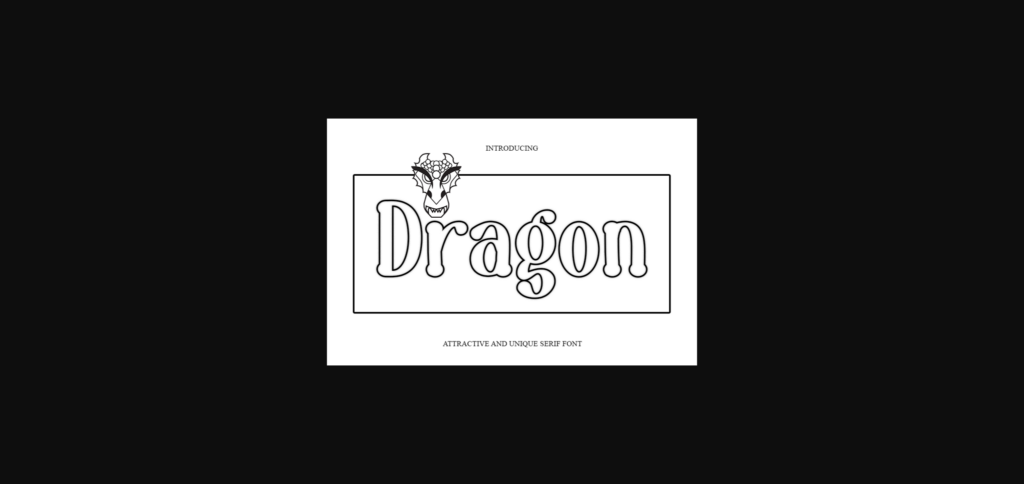 Dragon Font Poster 3