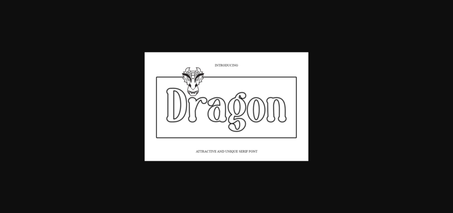 Dragon Font Poster 3