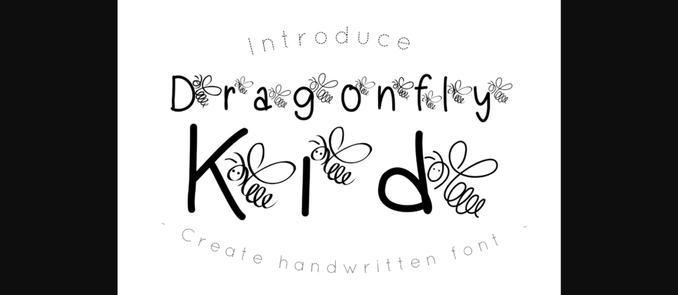 Dragonfly Kid Font Poster 3