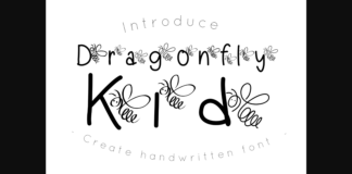 Dragonfly Kid Font Poster 1