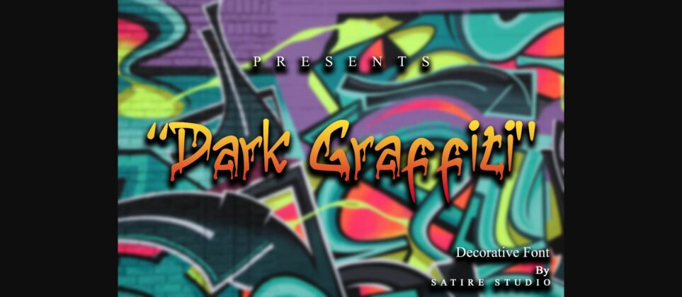 Drak Graffiti Font Poster 1