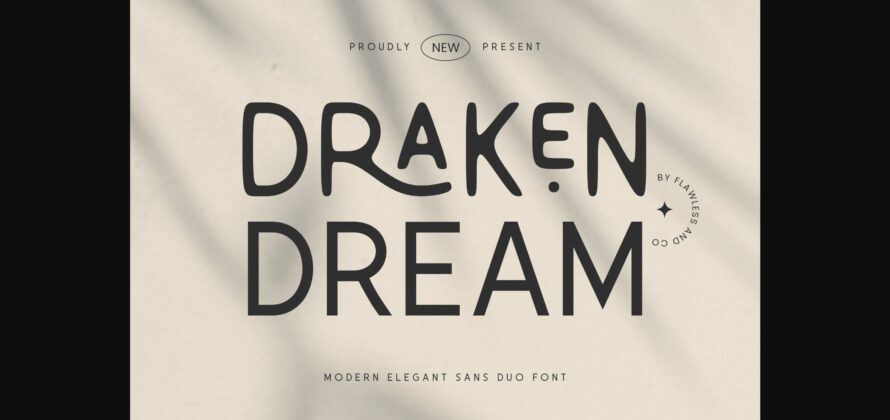 Draken Dream Font Poster 3