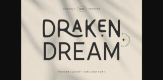 Draken Dream Font Poster 1