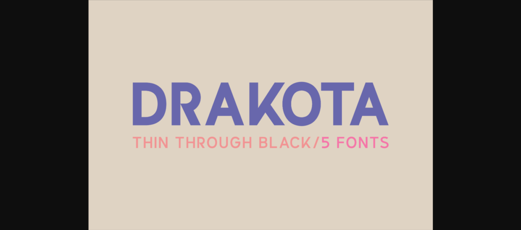 Drakota Font Poster 3