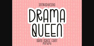 Drama Queen Font Poster 1