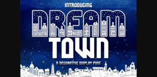 Dream Town Font Poster 1