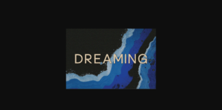 Dreaming Font Poster 1