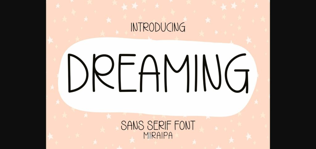 Dreaming Font Poster 1