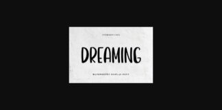 Dreaming Font Poster 1