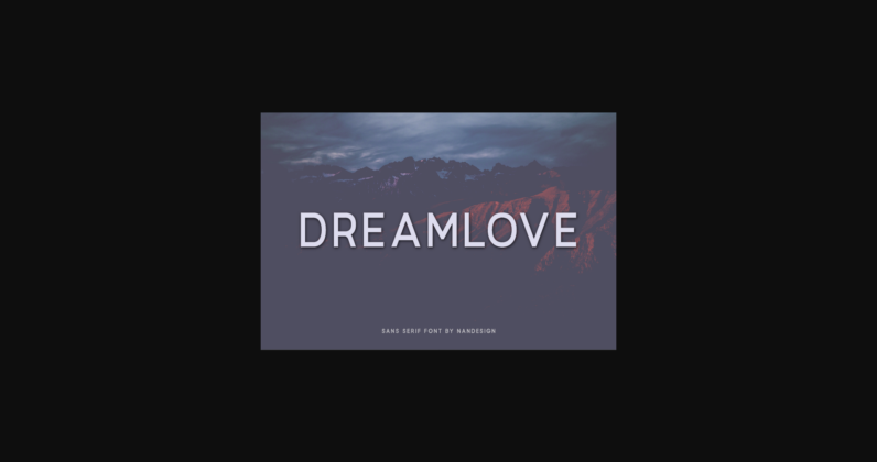 Dreamlove Font Poster 3