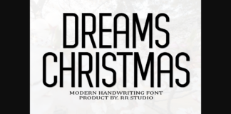 Dreams Christmas Font Poster 1