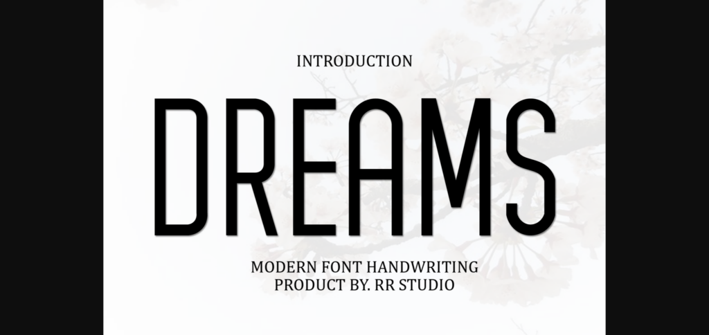 Dreams Font Poster 3