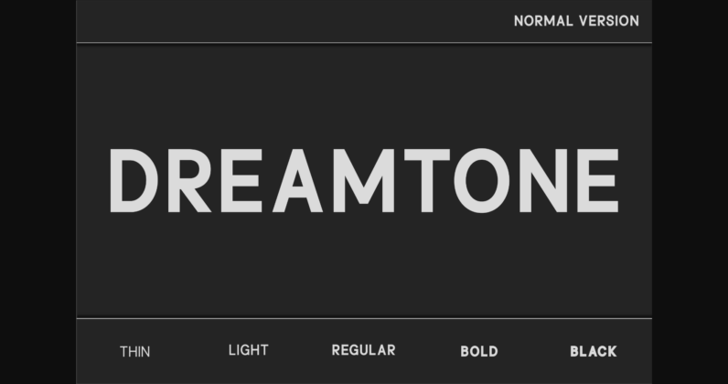 Dreamtone Font Poster 3