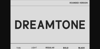 Dreamtone Rounded Font Poster 1