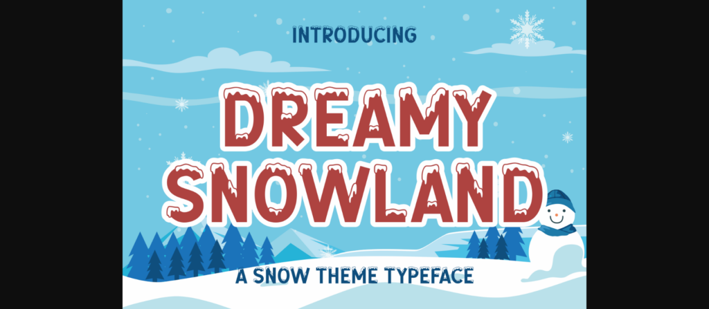 Dreamy Snowland Font Poster 3