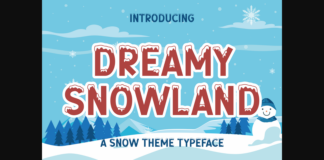 Dreamy Snowland Font Poster 1