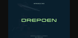 Drepoen Font Poster 1