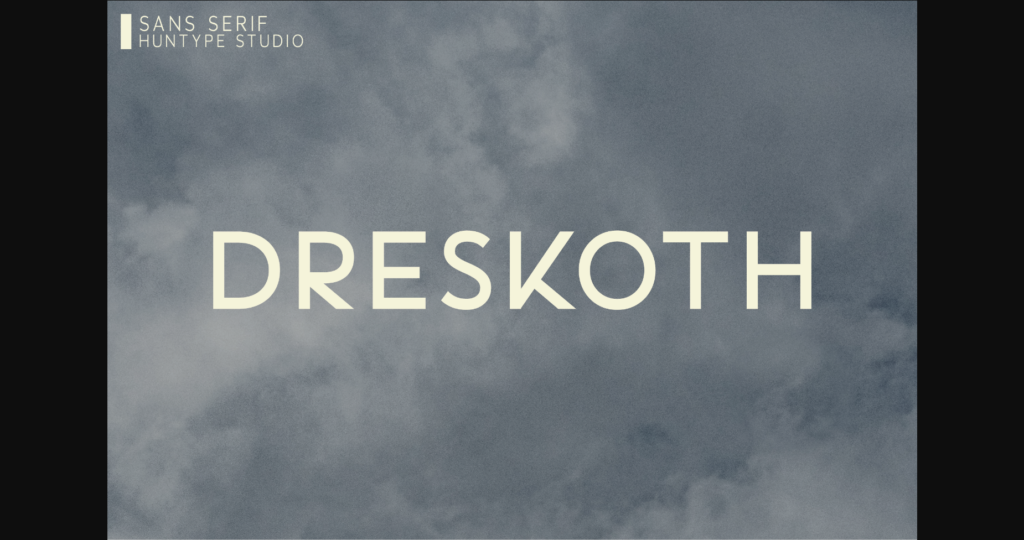 Dreskoth Font Poster 1