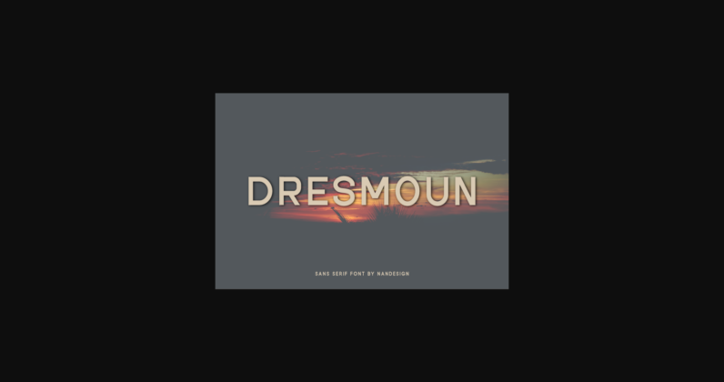 Dresmoun Font Poster 3