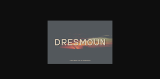 Dresmoun Font Poster 1