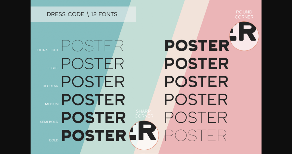 Dress Code Font Poster 5