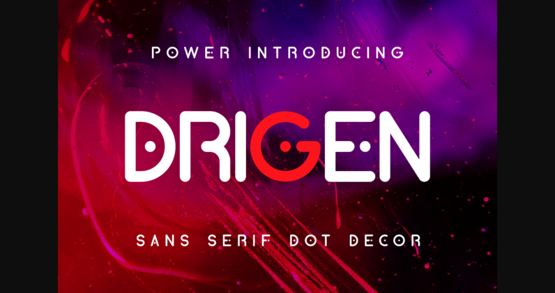 Drigen Font Poster 3