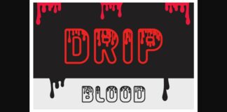 Drip Font Poster 1