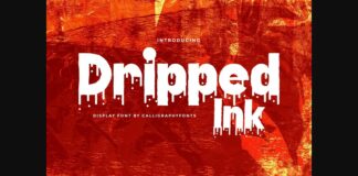 Dripped Ink Font Poster 1