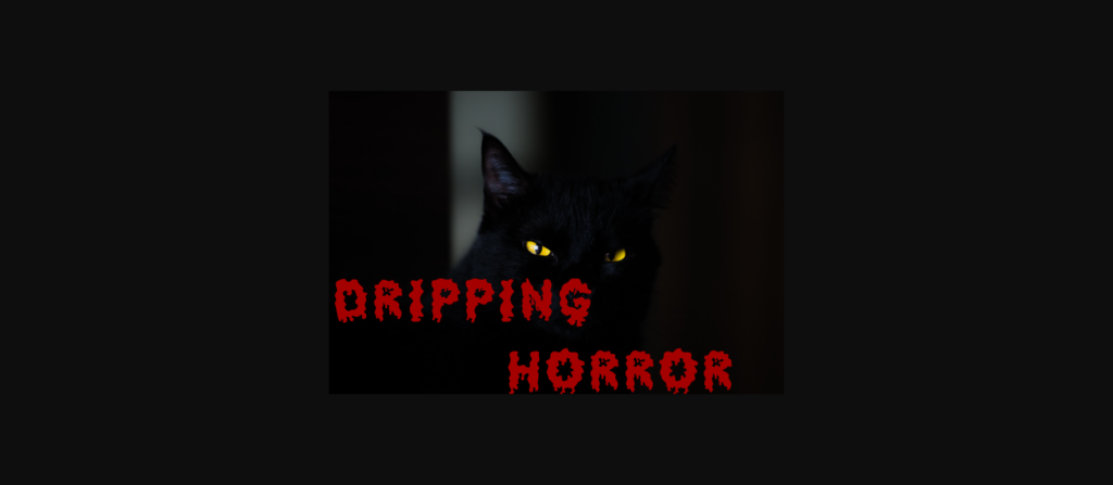 Dripping Horror Font Poster 1