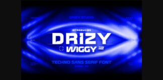 Drizy Wiggy Font Poster 1