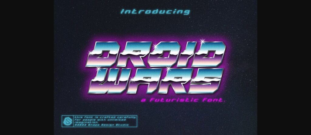 Droid Wars Font Poster 3