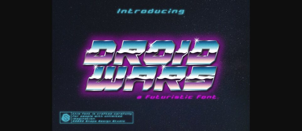 Droid Wars Font Poster 3